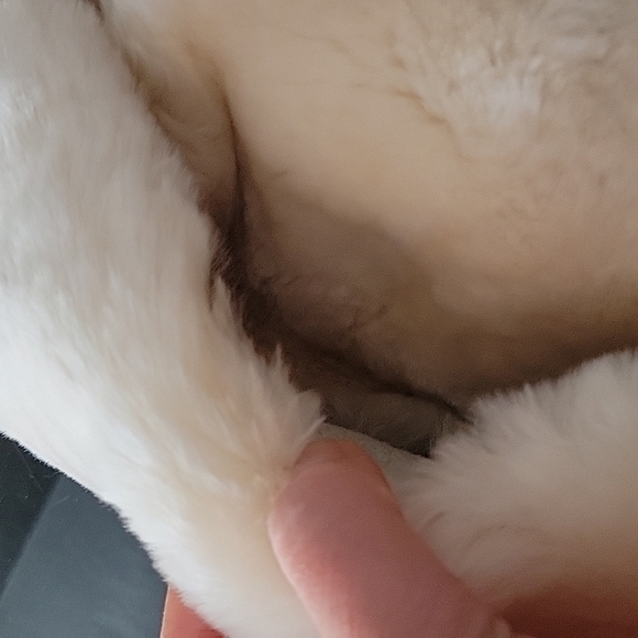 Australian Cloud Nine Genuine Shipskin Shearling Fur Winter Hat Ivory Sherpa L main image 4